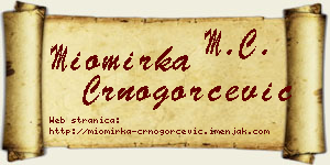 Miomirka Crnogorčević vizit kartica